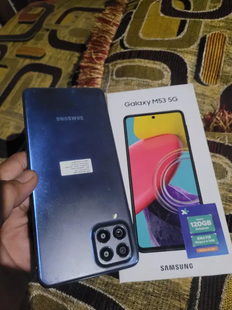 Samsung M53 5G 8/256gb mulus segel komplit