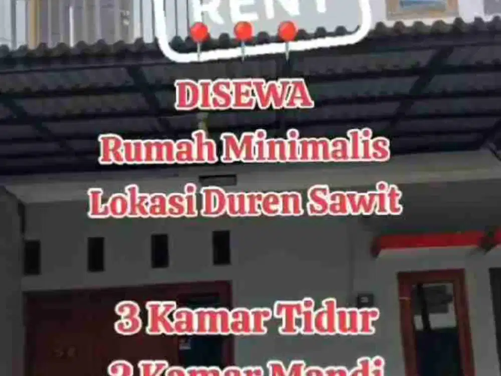 Disewakan Rumah Strategis Siap Huni di Duren Sawit