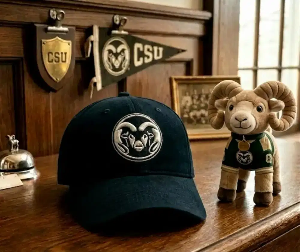 Topi Baseball Vintage Colorado State University Rams Zhepyr Ori Second