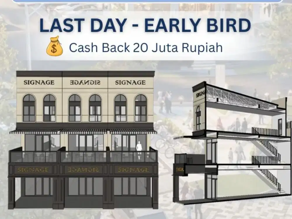 RUKO MAGGIORE SIGNATURE WEST lokasi terbaik best surrounding! 3,4man 3 lantai limited unit!