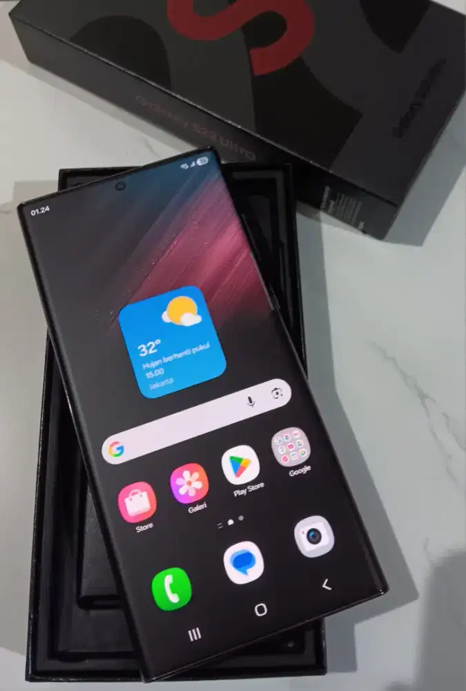 Dijual Samsung S22 Ultra 12/256gb SEIN Fulset Ori Mulus