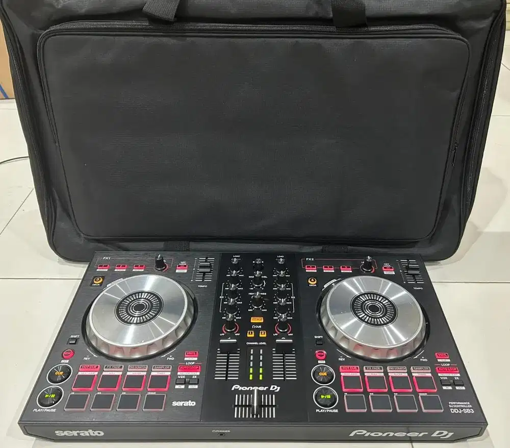 Alat DJ Pioneer DDJ SB3 + Tas Controller DDJ FLX4 ; DDJ 400 ; XDJ CDJ