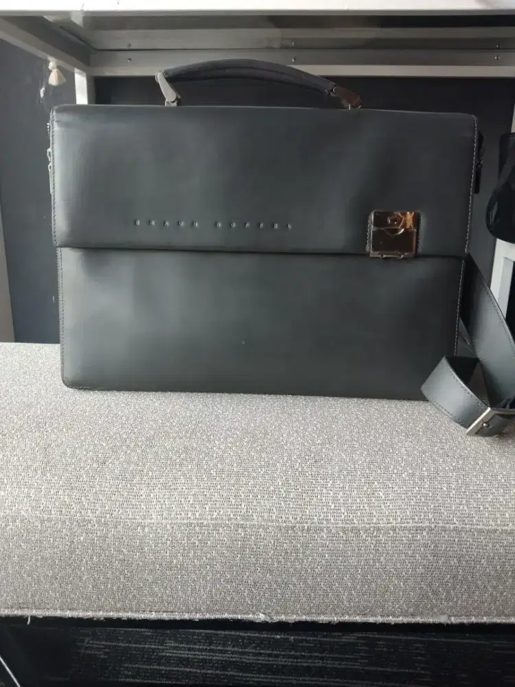 Braun Buffel briefcase bag work laptop tas original second