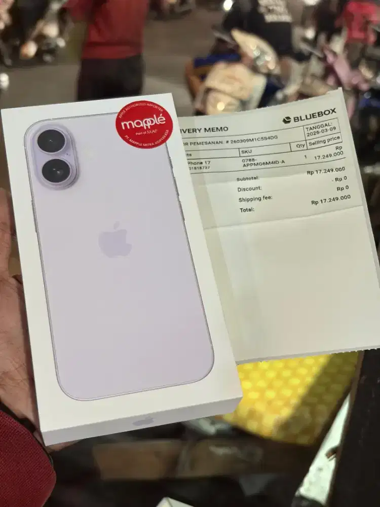 iPhone 17 Lavender 256GB Baru