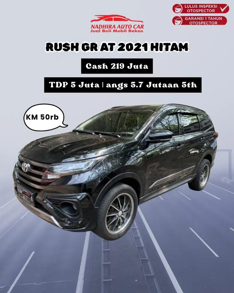 TDP 5 Juta Rush GR AT 2021 Hitam