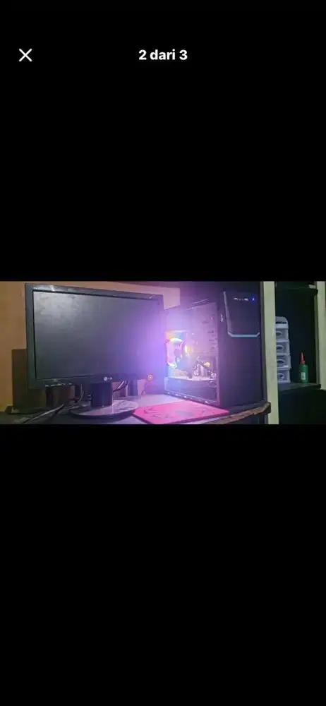 jual cepat butuh dana pc gaming+kerja dll -kena virus gbisa ke lobby