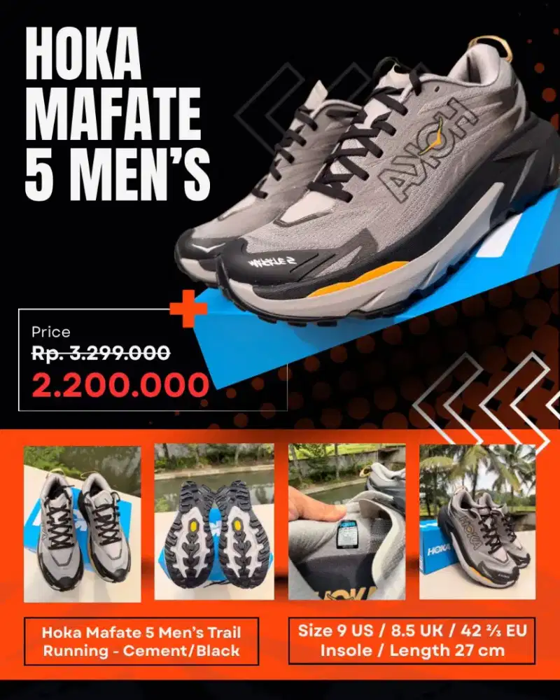 SEPATU HOKA MAFATE 5 MENS