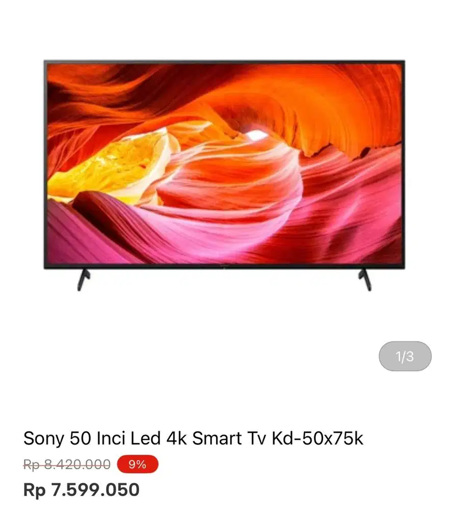 SONY GOOGLE TV 4k 50inci