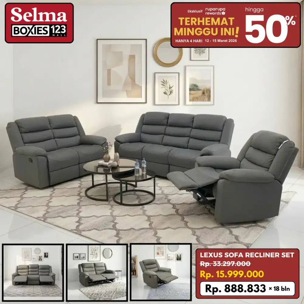 PROMO SOFA SET RECLINER