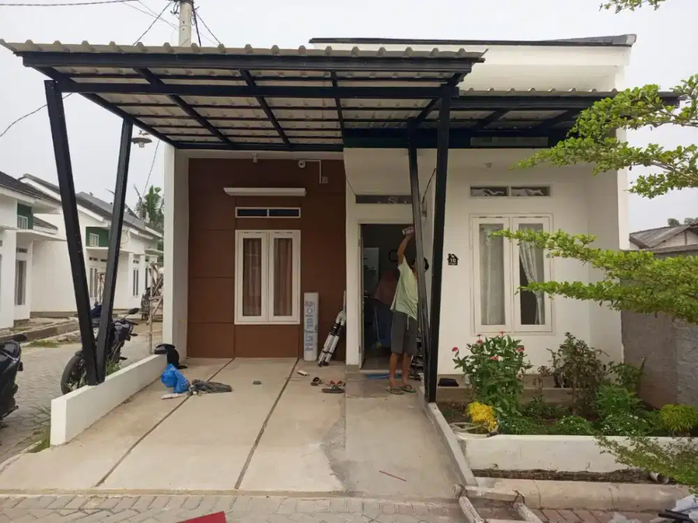 Kanopi baja ringan spandek dan alderon untuk garasi