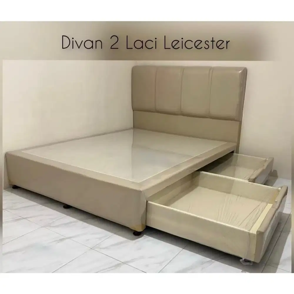 Dipan 2 Laci Samping + INTHEBOX X (Plush Top) Kasur Spring Bed 160x200