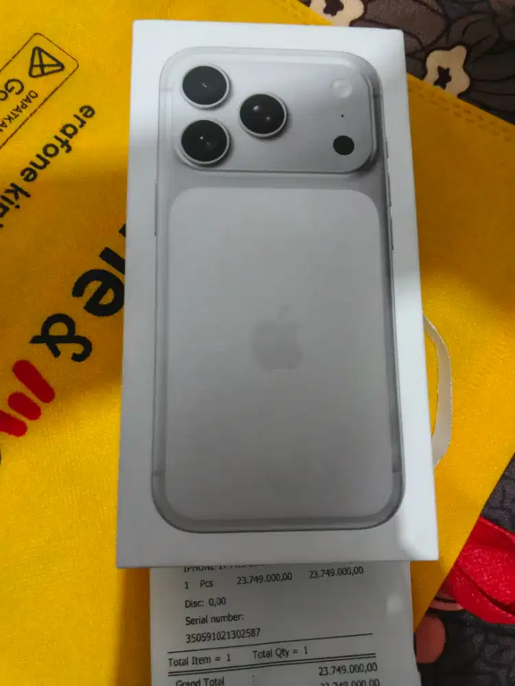 Iphone 17 Pro ibox Silver 256 new buka segel