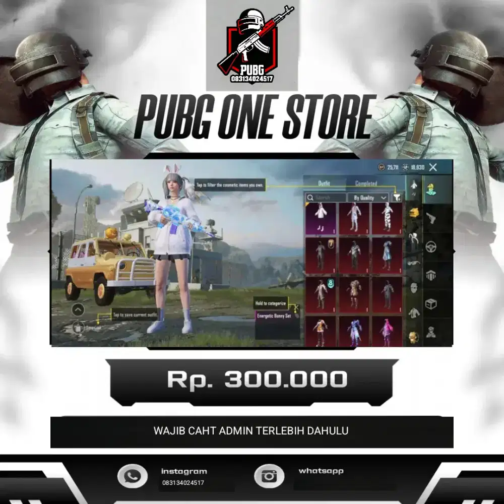 JUAL AKUN PUBG 300K