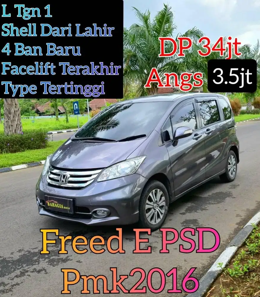 (Low KM) Honda Freed E PSD 2015 pmk 2016 AT Matic L Tg1 Sienta 2017