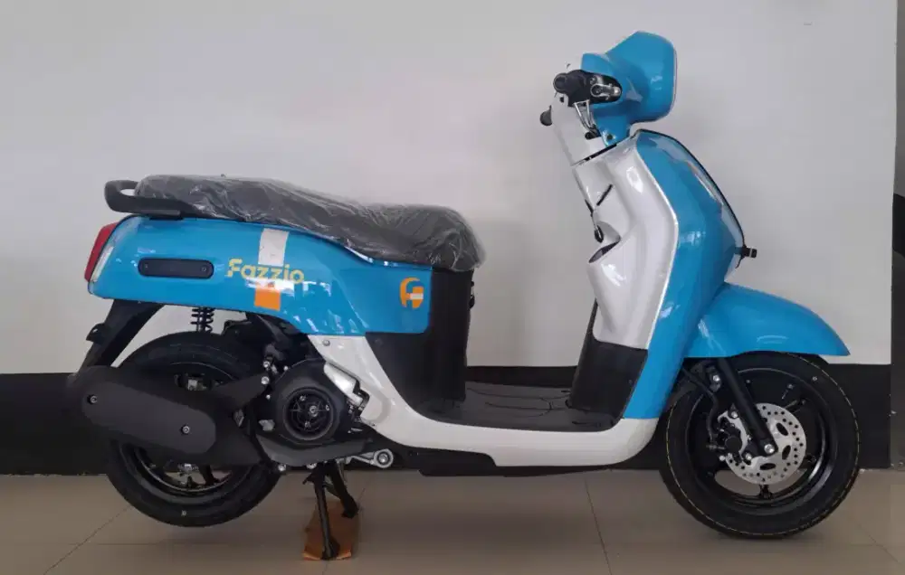 [ Motor Baru ] Fazzio hybrid kunci biasa biru putih