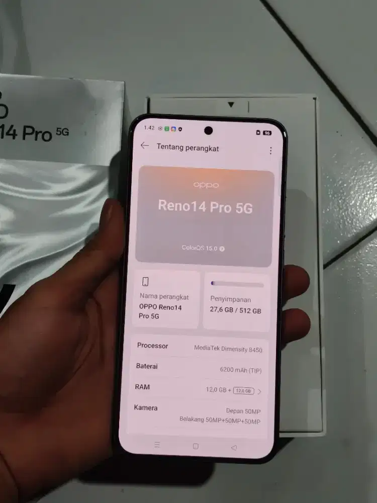 Oppo reno 14 Pro 5G 12/512 Like New