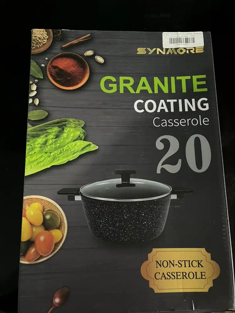 Granite Coating Casserole / Panci Anti Lengket Premium