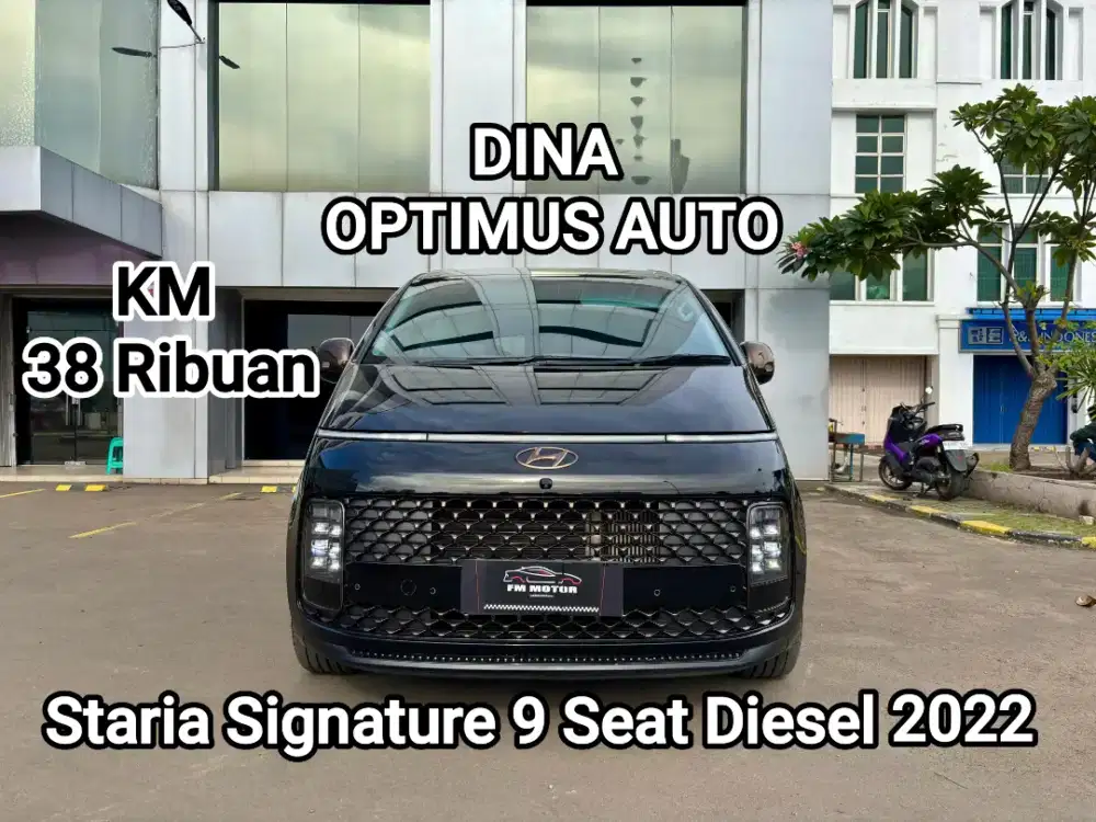 Hyundai Staria Aignature 9Seat DIESEL 2022 AT,KM Low,Pajak 2027