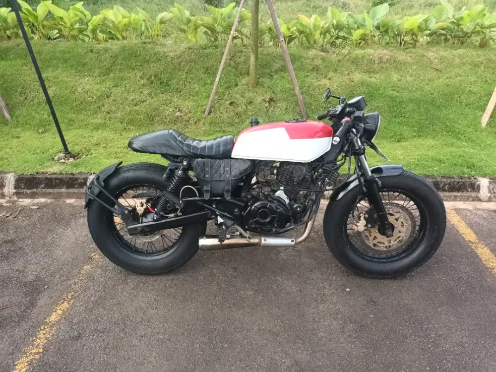 Custom Bratcafe Caferacer Kawasaki Bajaj Pulsar 220cc