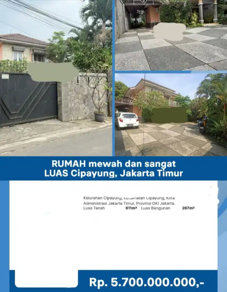 Dijual Rumah Siap Huni 2 Lantai Cipayung