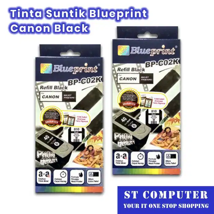 Tinta Suntik Blueprint Canon Black