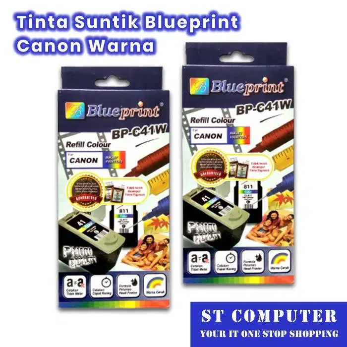 Tinta Suntik Blueprint Canon Warna