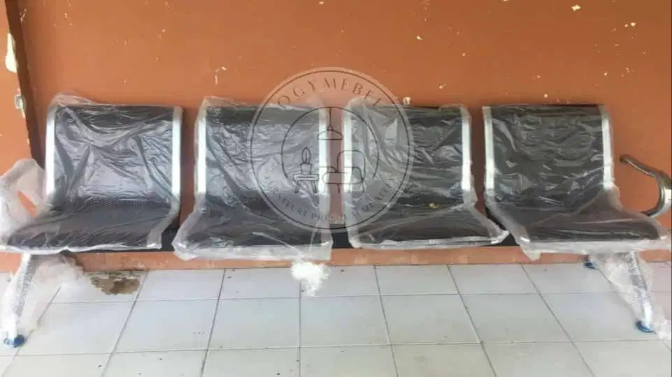 PROMO KURSI TUNGGU BESI 4 SEAT SALE GRATIS ANTAR TERLARIS
