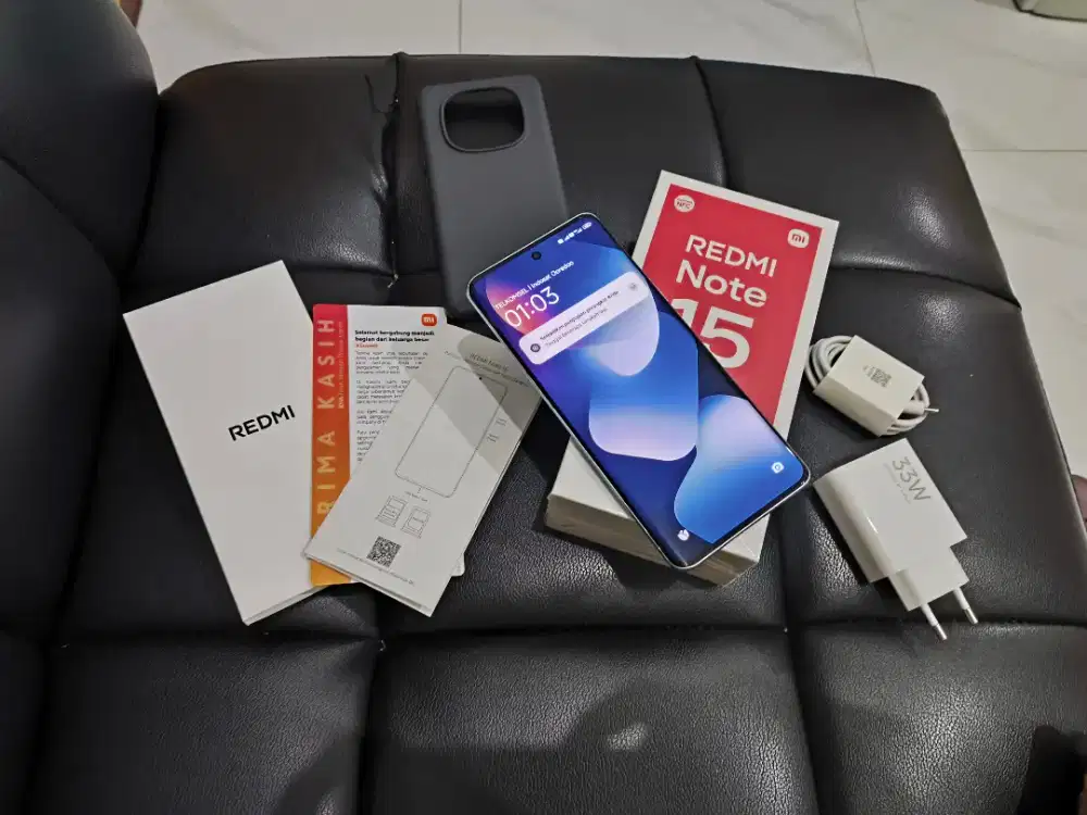 JUAL XIAOMI REDMI NOTE 15 RAM 8/256GB FULLSET LIKE NEW