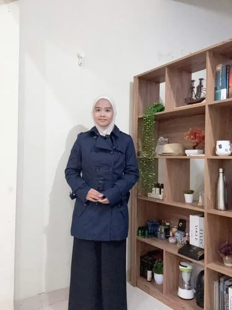 Preloved Coat Biru Navy