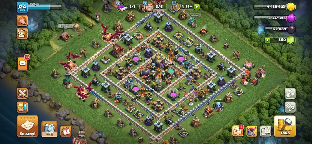 Akun Clash Of Clans (Town Hall 14)