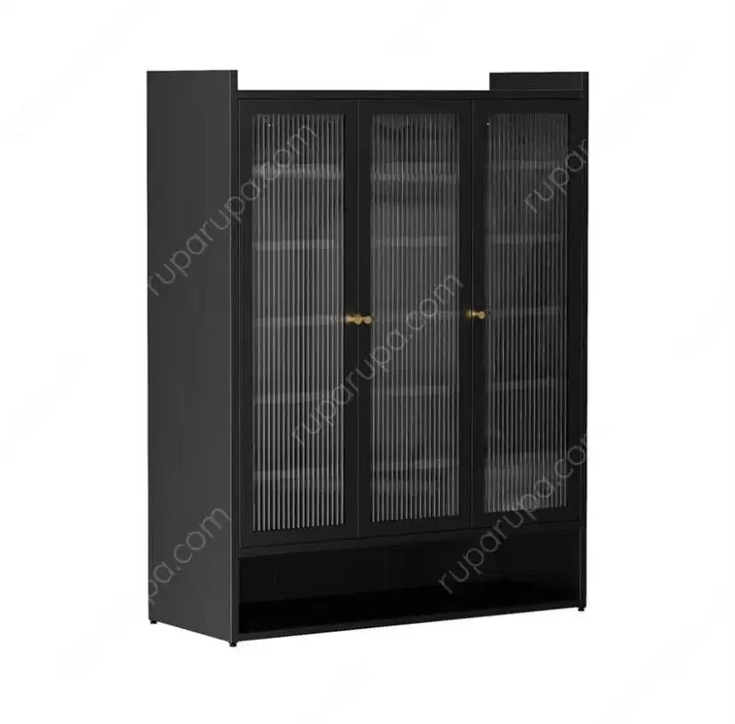 Informa August Kabinet Sepatu 3 Pintu - Hitam