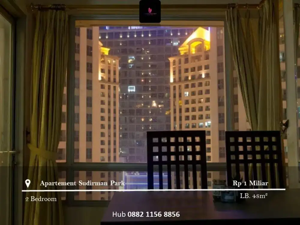 Dijual Apartement Sudirman Park Mid Floor 2BR Full Furnished