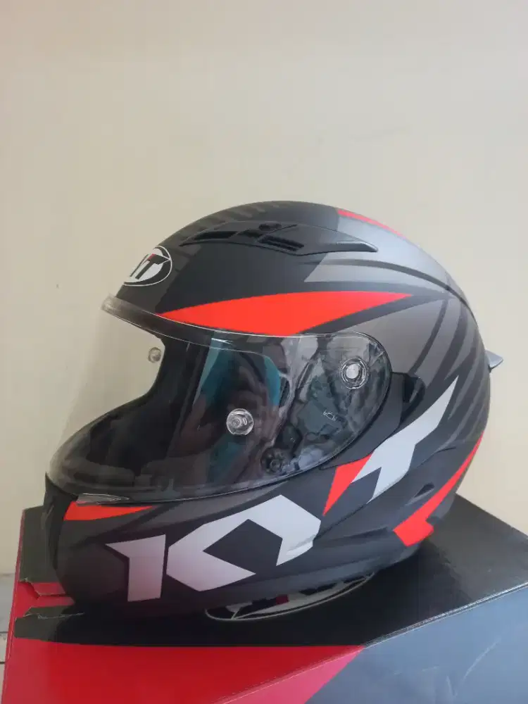 Helm KYT Falcon FR RADIANT Black Red Matt