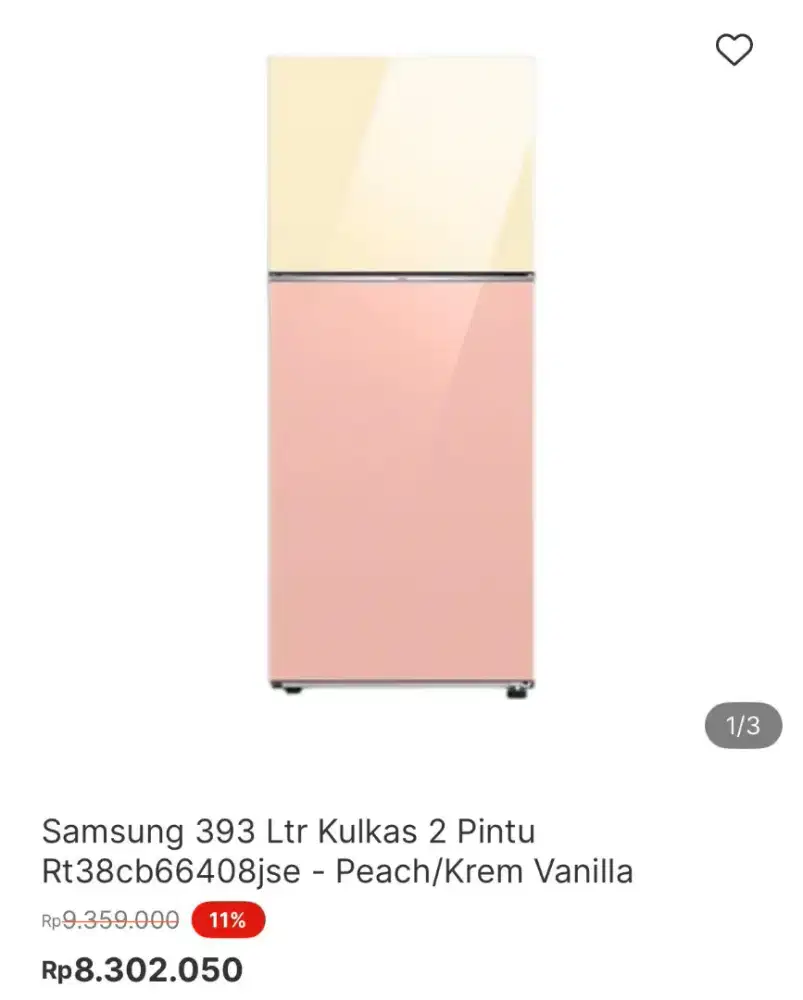 KULKAS SAMSUNG 2 PINTU BE SPOKE SERIES