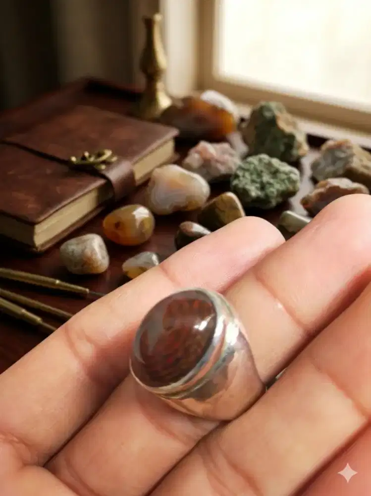 Batu Akik motif pusaran