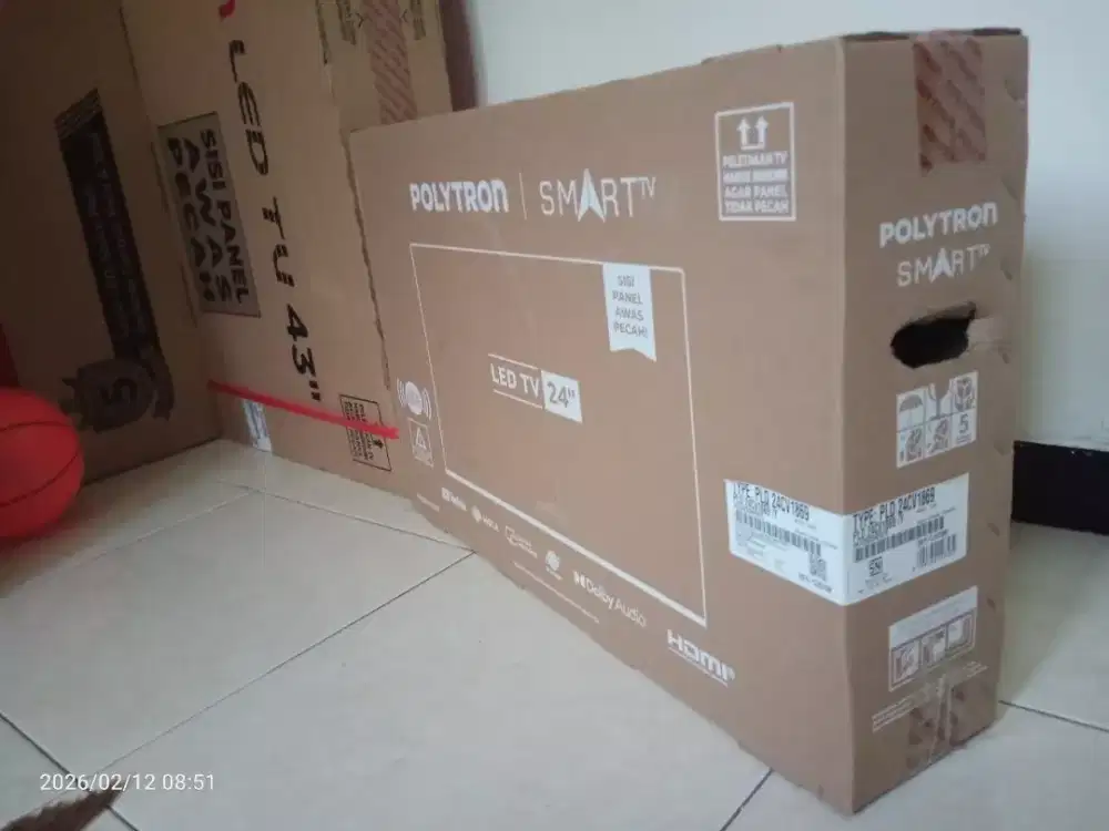 Smart TV 24 Polytron Digital Tv, YouTube, Baru Garansi Resmi & Tukar+