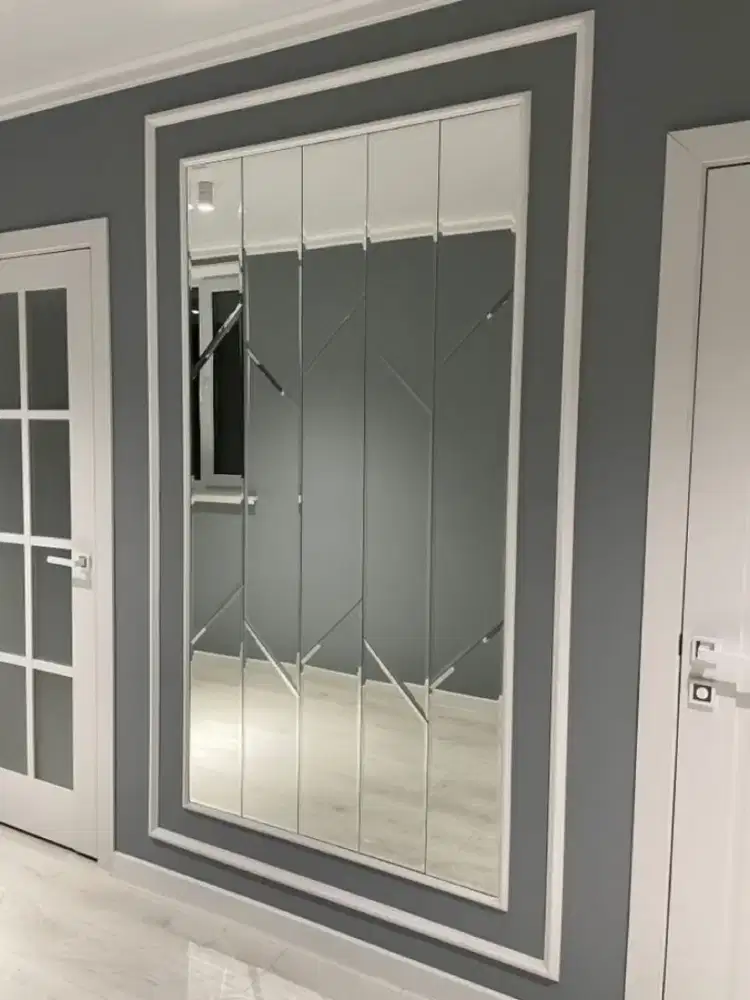 Kaca Bevel Cermin Dekorasi Dinding Custom