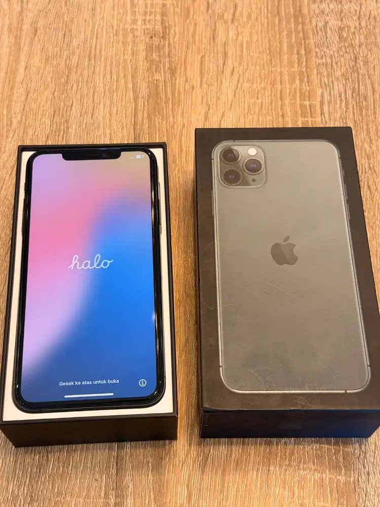 iPhone 11 Pro Max 256GB Midnight Green Fullset – Mulus & Siap Pakai