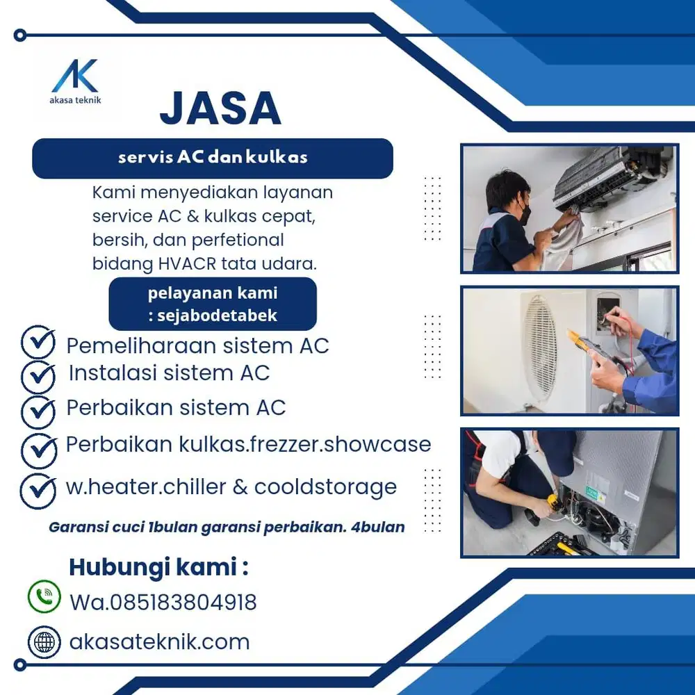Jasa Service ac & kulkas jabodetabek