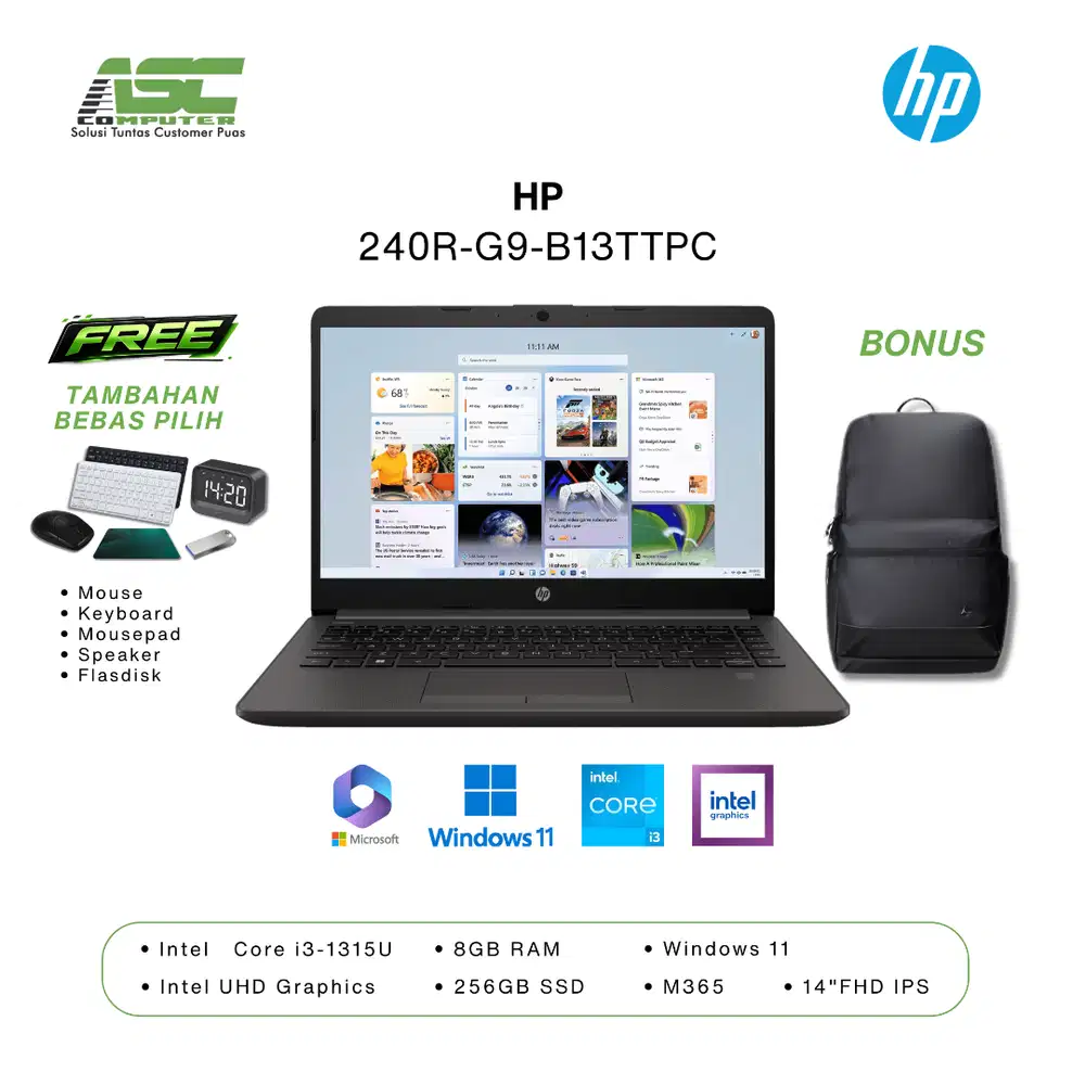 Laptop HP 240R-G9-B13TTPC5650