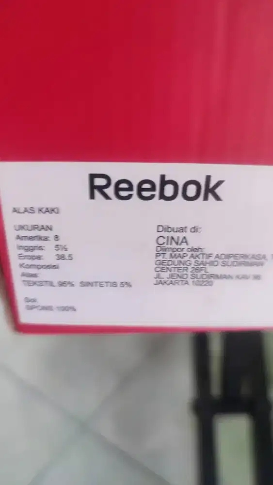 NEW REEBOK SZE 38..HARGA OLEENGGG