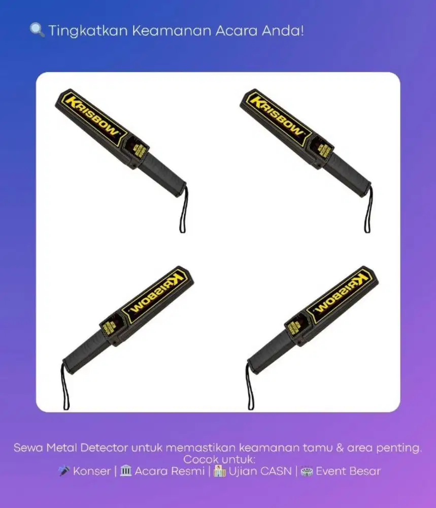 PENYEDIA METAL DETECTOR MEDAN