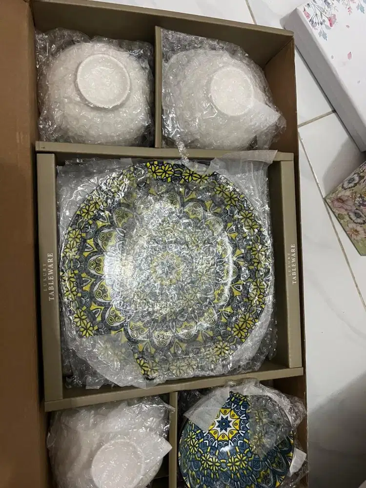 Jual murah Baru mangkuk dan piring kramik estetik