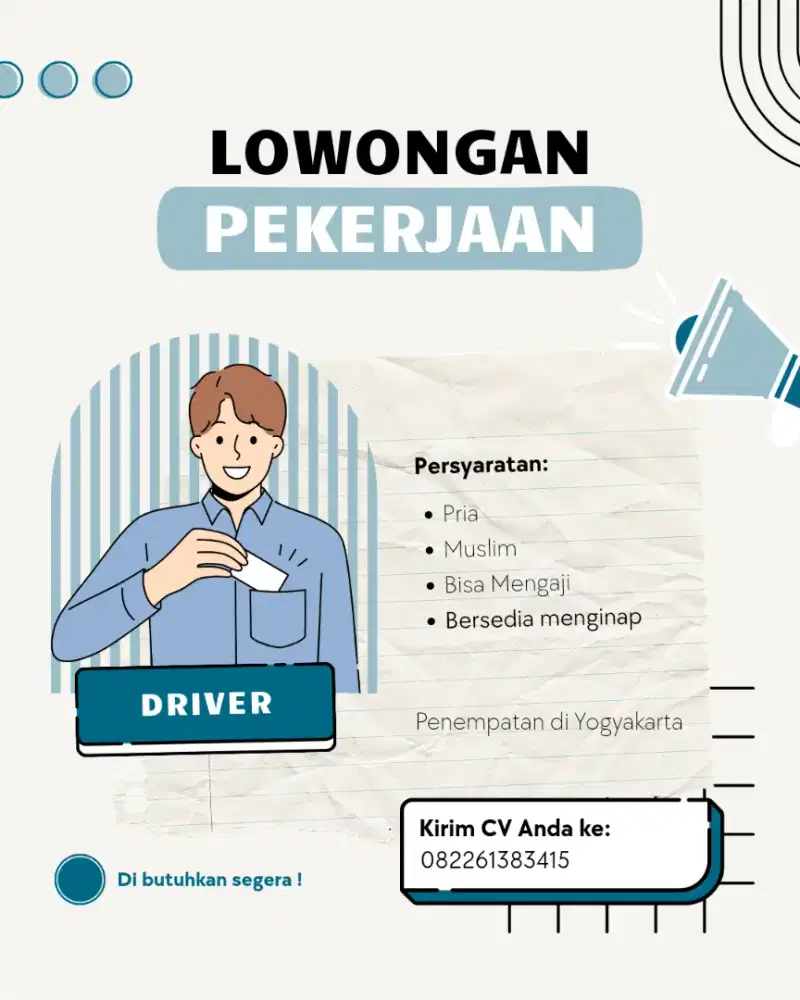 Lowongan Kerja Driver