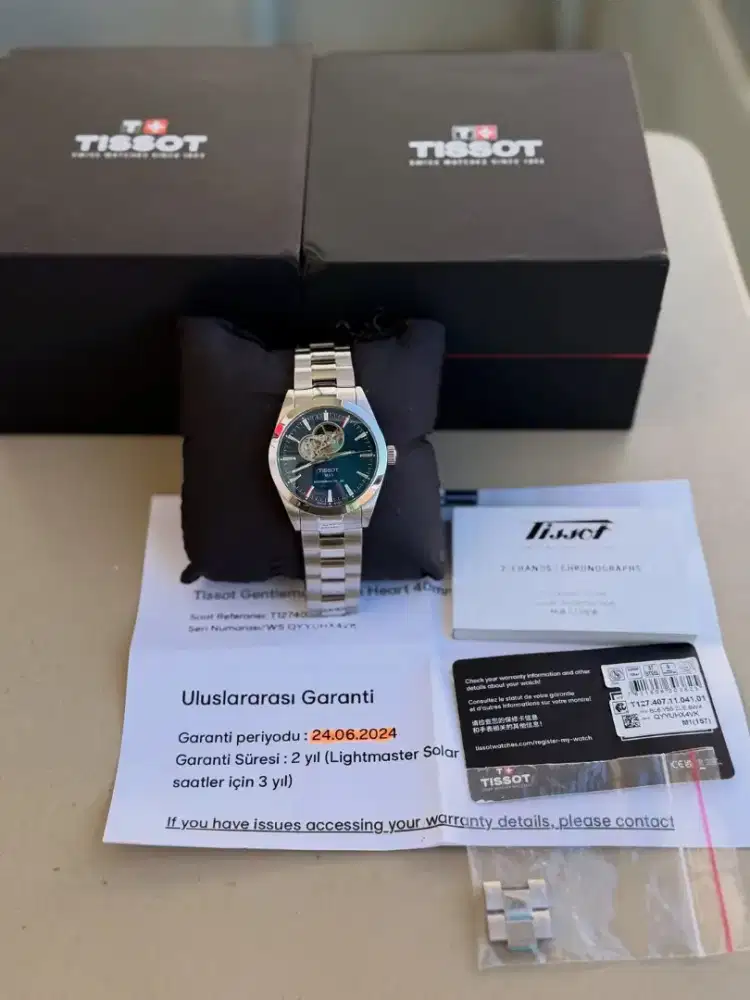 Tissot gentlemen open heart 40mm