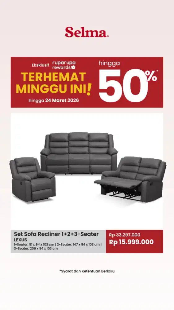 Obral sofa set recliner Lexus