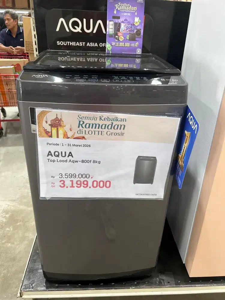 Cicilan Kredit Mesin Cuci Topload AQUA 8kg aqw800f