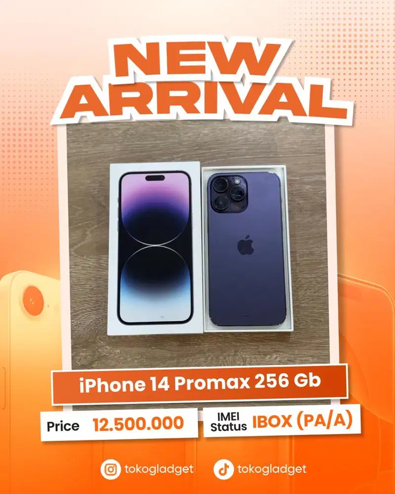iPhone 14 Promax 256 Gb ex IBOX