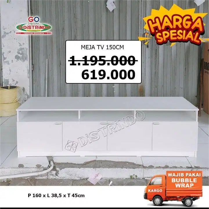 MEJA TV MINIMALIS/BUFFET TV MINIMALIS 160 CM