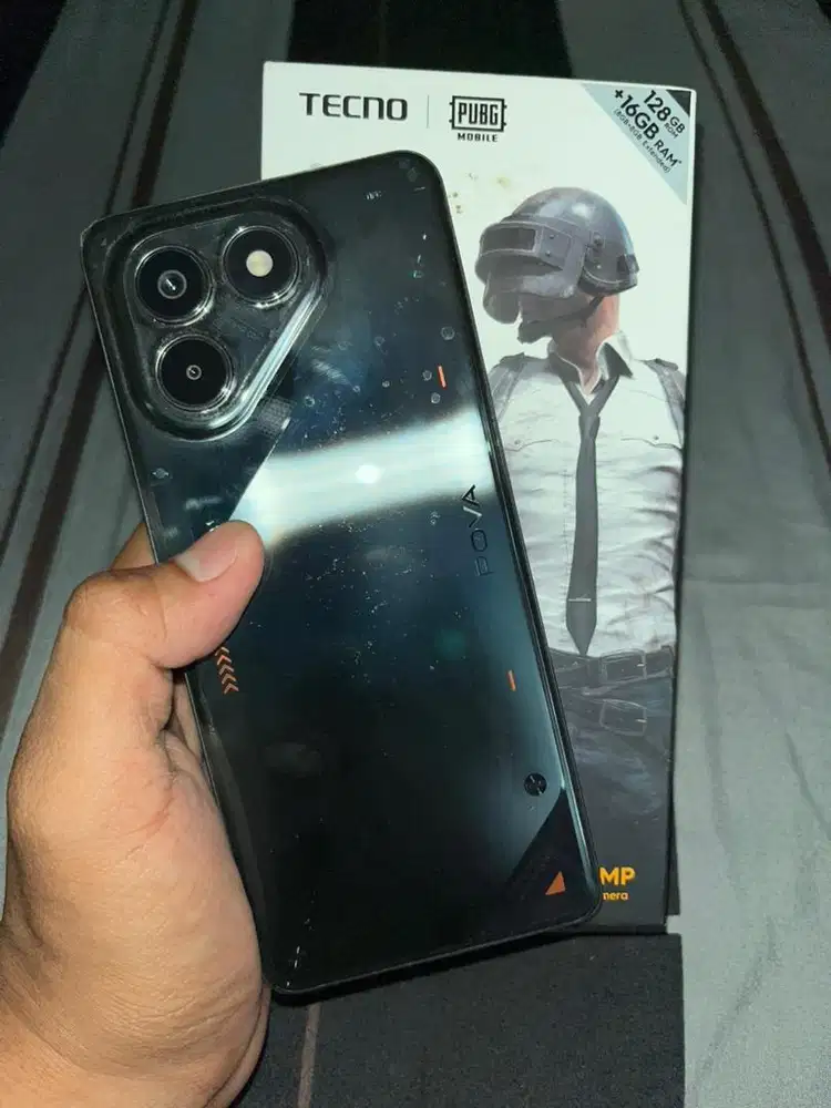 Tecno Pova 7 8/128GB, Fullset Ori Mulus Garansi Panjang